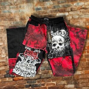 DollsKill Current Mood Punk Jeans Sold Out Size Small
